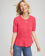 Pullover Peplum Sweater - US 2548