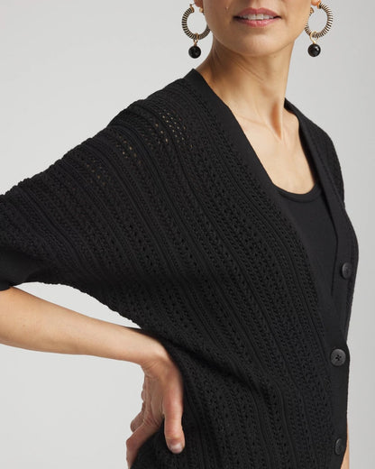 Dolman Pointelle Cardigan - US 6945