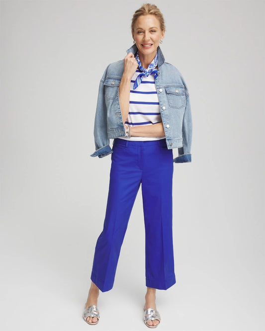 Lightweight Relaxed Straight Cropped Pants - US 0479