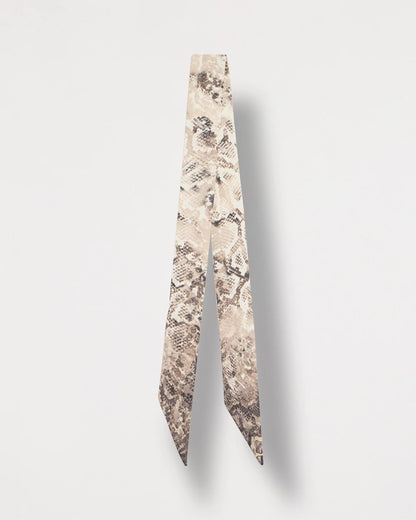 Python Printed Skinny Scarf - US 8192