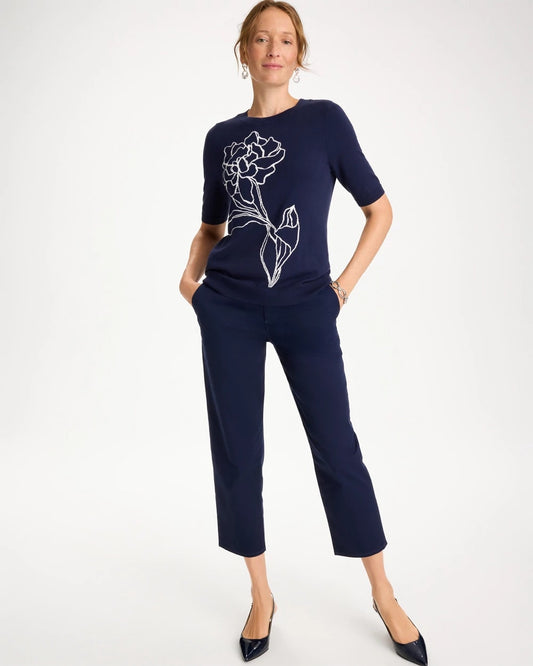 Relaxed Boyfriend Chino Crop Pants - US 8830