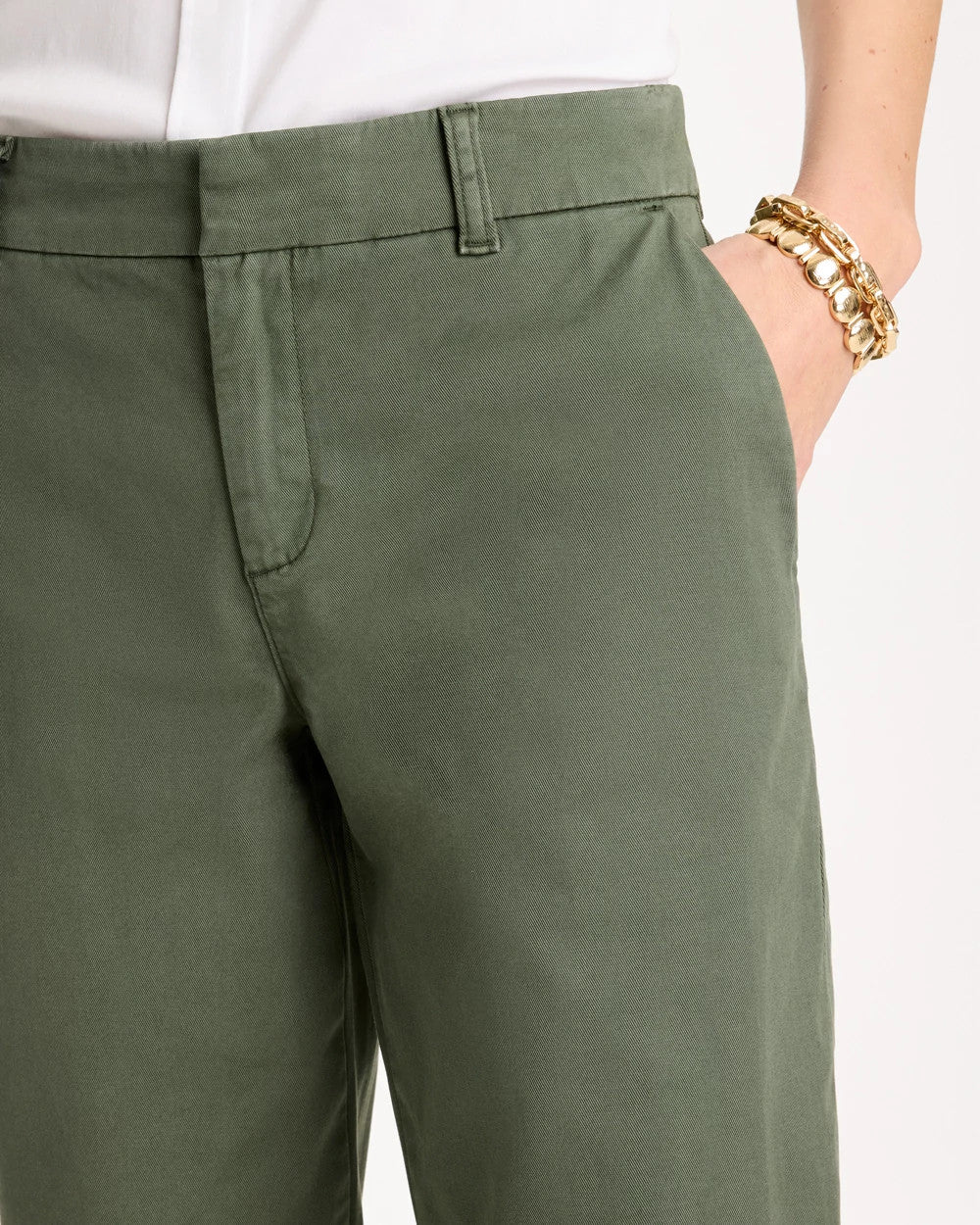 Relaxed Boyfriend Chino Crop Pants - US 6905