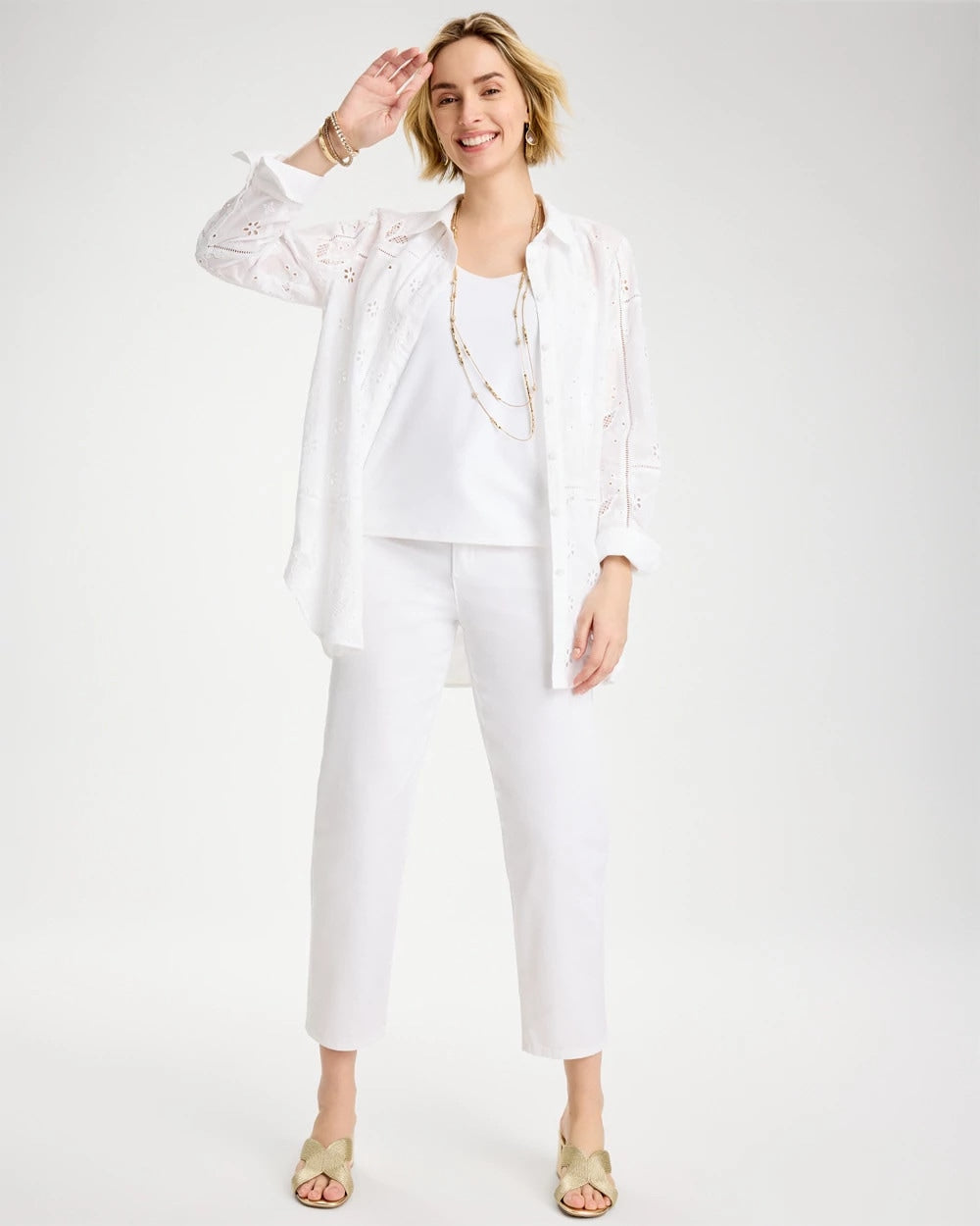 Relaxed Boyfriend Chino Crop Pants - US 7726