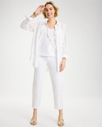 Relaxed Boyfriend Chino Crop Pants - US 7726