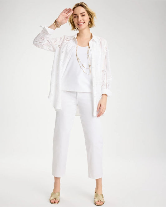 Relaxed Boyfriend Chino Crop Pants - US 7726