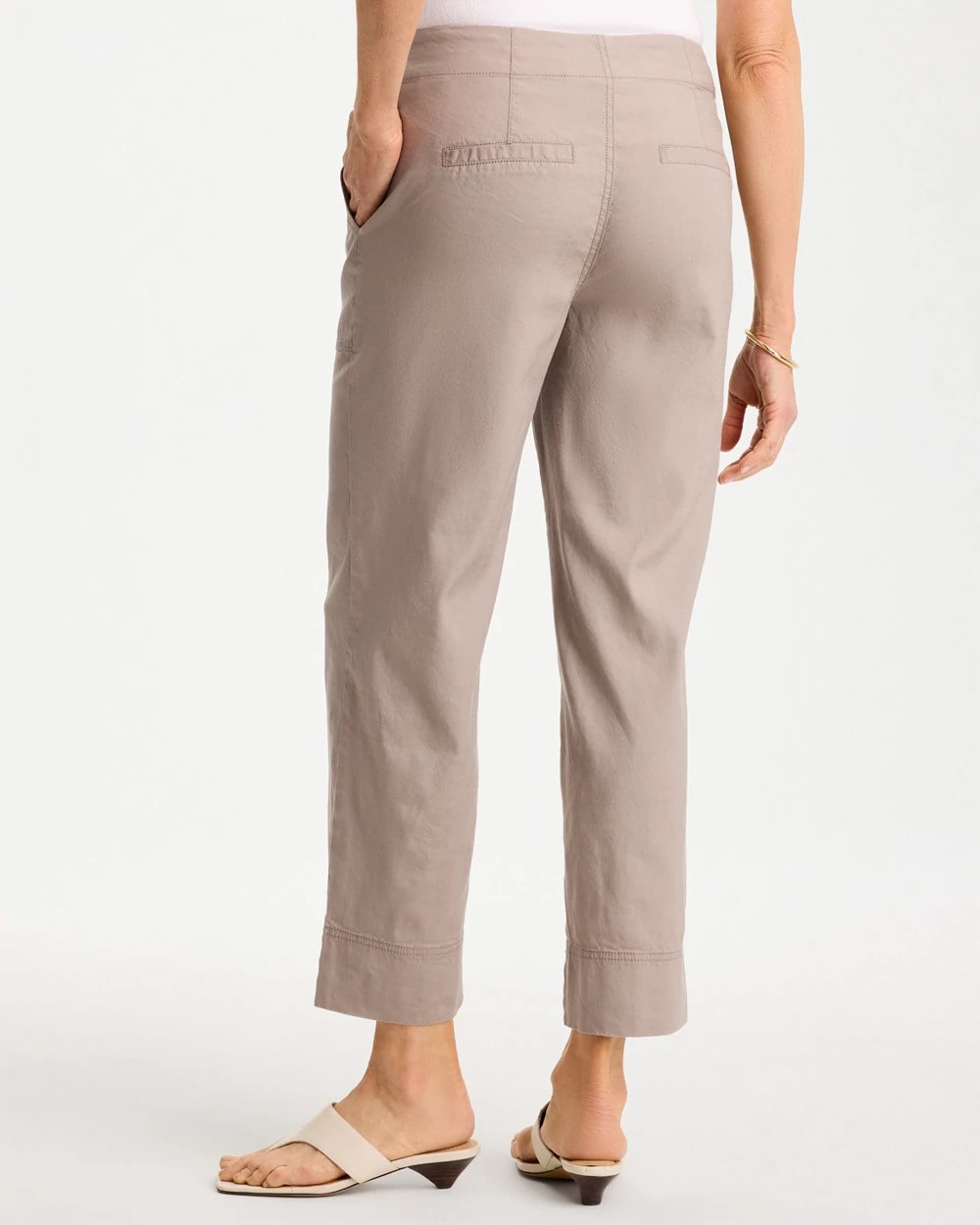 Relaxed Linen Crop Pant - US 7112