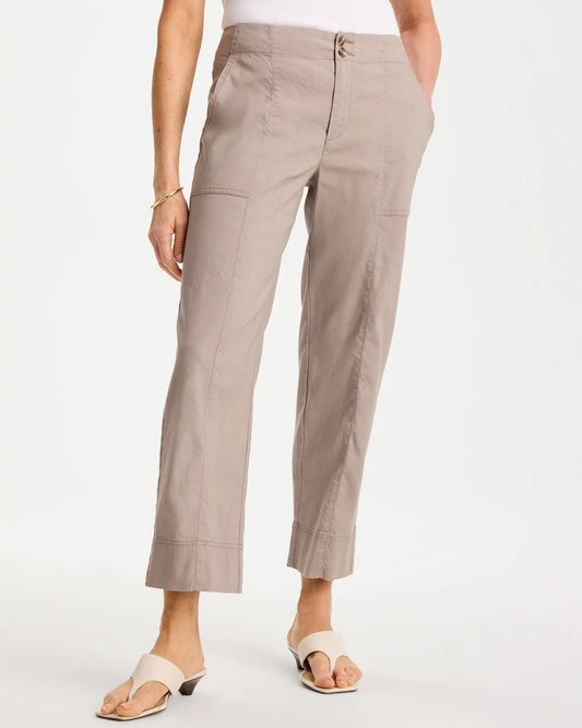 Relaxed Linen Crop Pant - US 7112