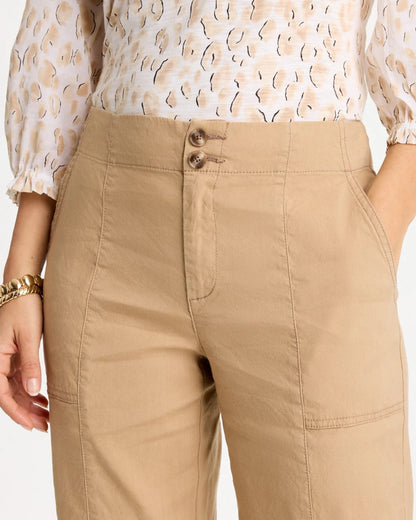 Relaxed Linen Crop Pant - US 2878