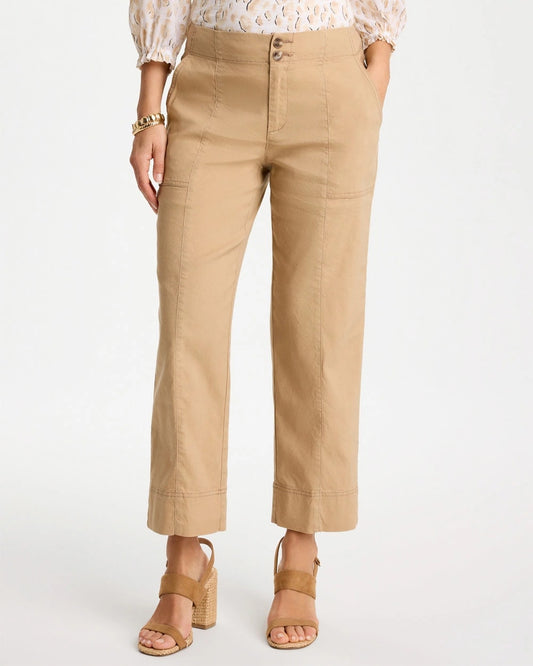 Relaxed Linen Crop Pant - US 2878