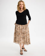 Georgette Python Animal Print Pull-On Skirt - US 0312