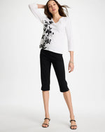 Brigitte™ Slim Rivet Pull-On Capri Pant - US 0829