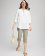 Brigitte™ Slim Rivet Pull-On Capri Pant - US 5516