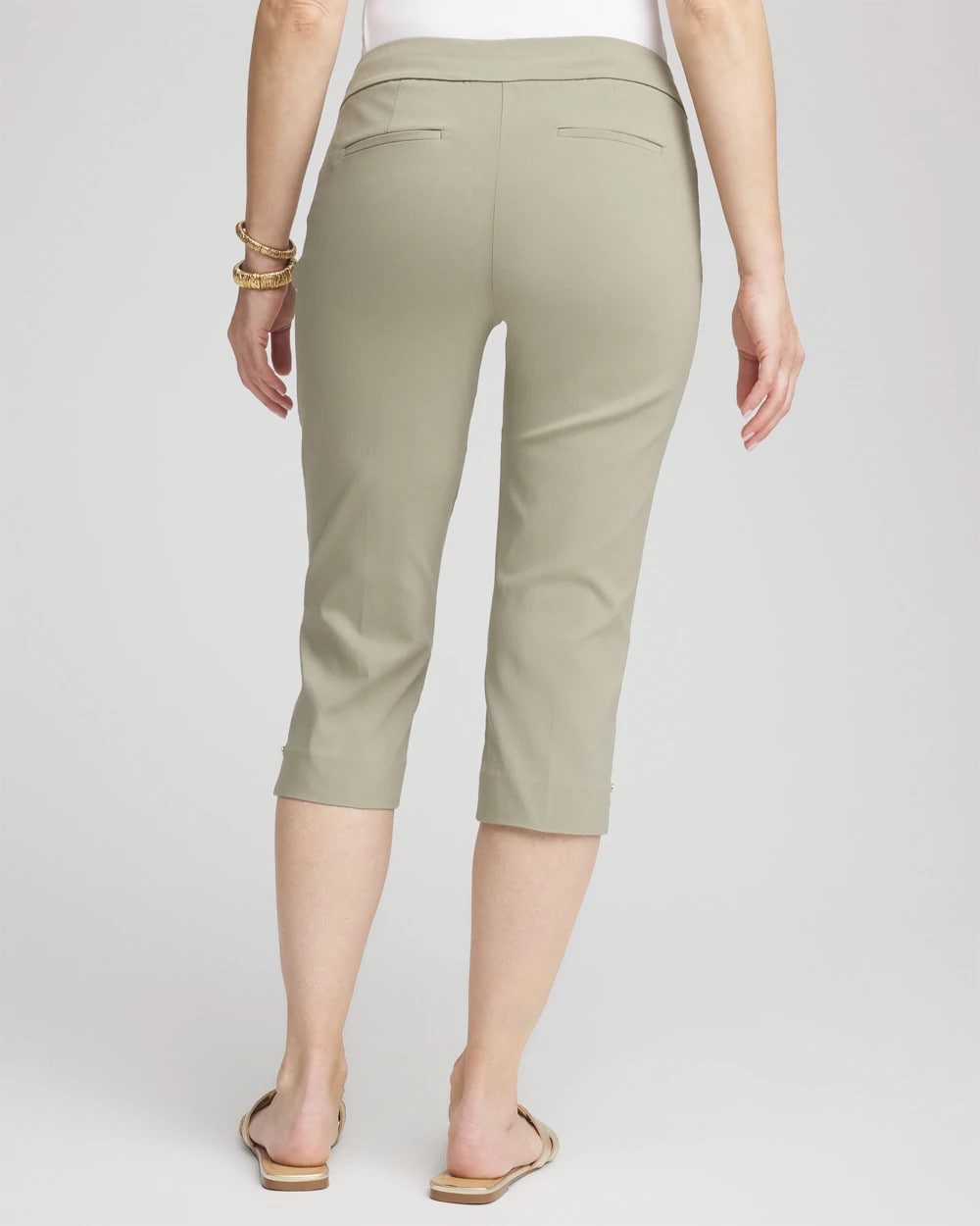 Brigitte™ Slim Rivet Pull-On Capri Pant - US 5516
