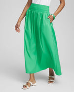 Poplin Smocked Waist Skirt - US 1442