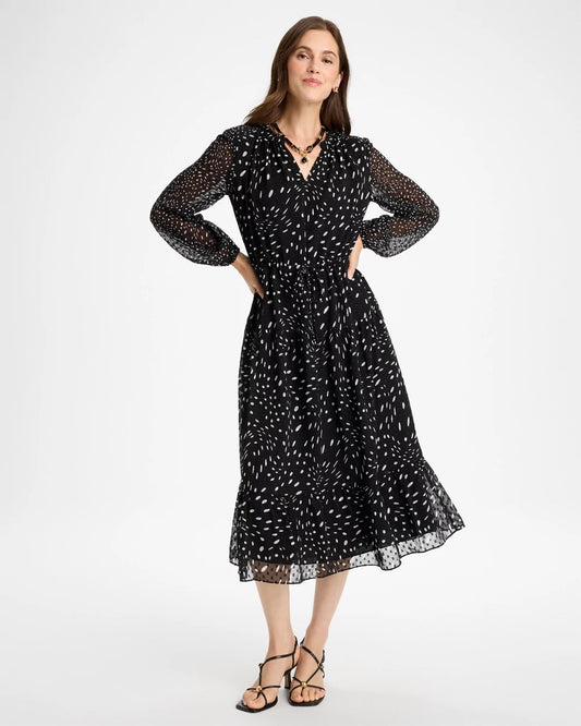 Clip Dot Maxi Dress - US 2296