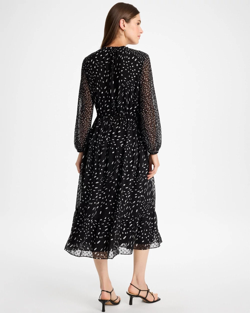 Clip Dot Maxi Dress - US 2296