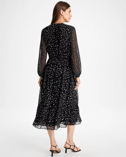Clip Dot Maxi Dress - US 2296