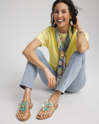 Butterfly T-Strap Sandal - US 8748