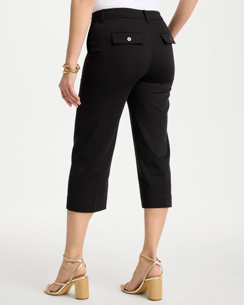 Emme Sateen Straight Capri Pants - US 5222
