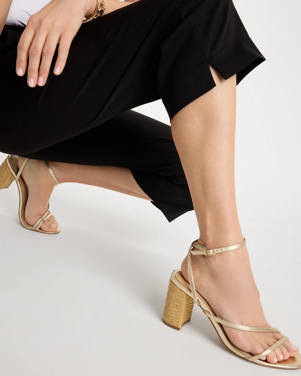 Emme Sateen Straight Capri Pants - US 6822