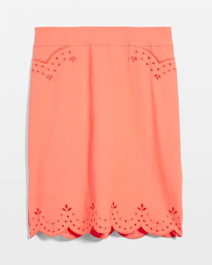 Brigitte™ Eyelet Scalloped Hem Skort - US 4931