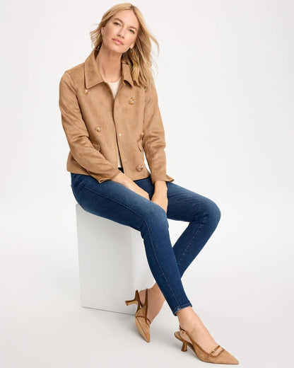 Bejeweled Long-Sleeve Chore Jacket - US 1189