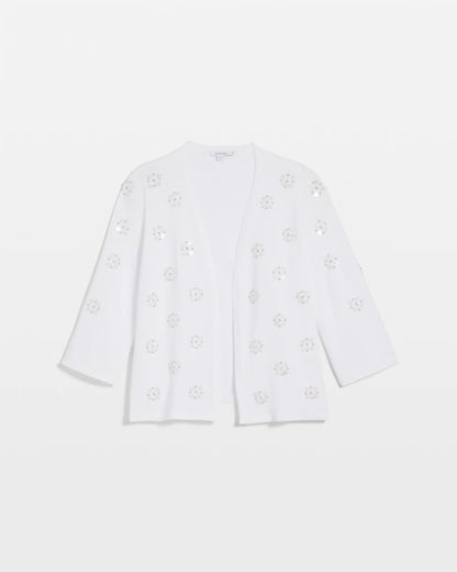 Floral Clear Sequined Cardigan - US 7828