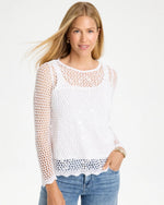 Paillette Sequin Mesh Pullover Sweater - US 6754