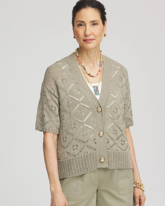 Short Button-down Cardigan - US 5361