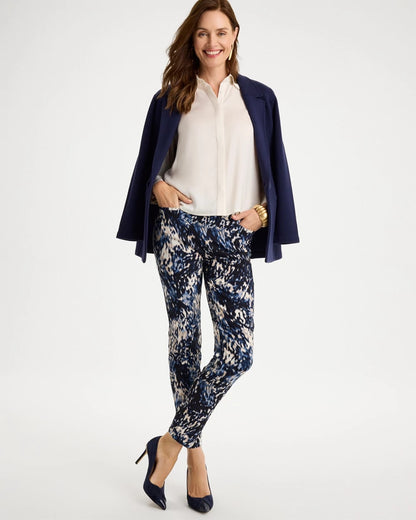 Brigitte™ Slim Swirled Pull-On Ankle Pants - US 7787