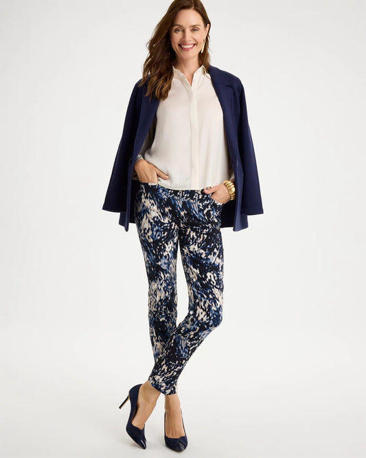 Brigitte™ Slim Swirled Pull-On Ankle Pants - US 7787