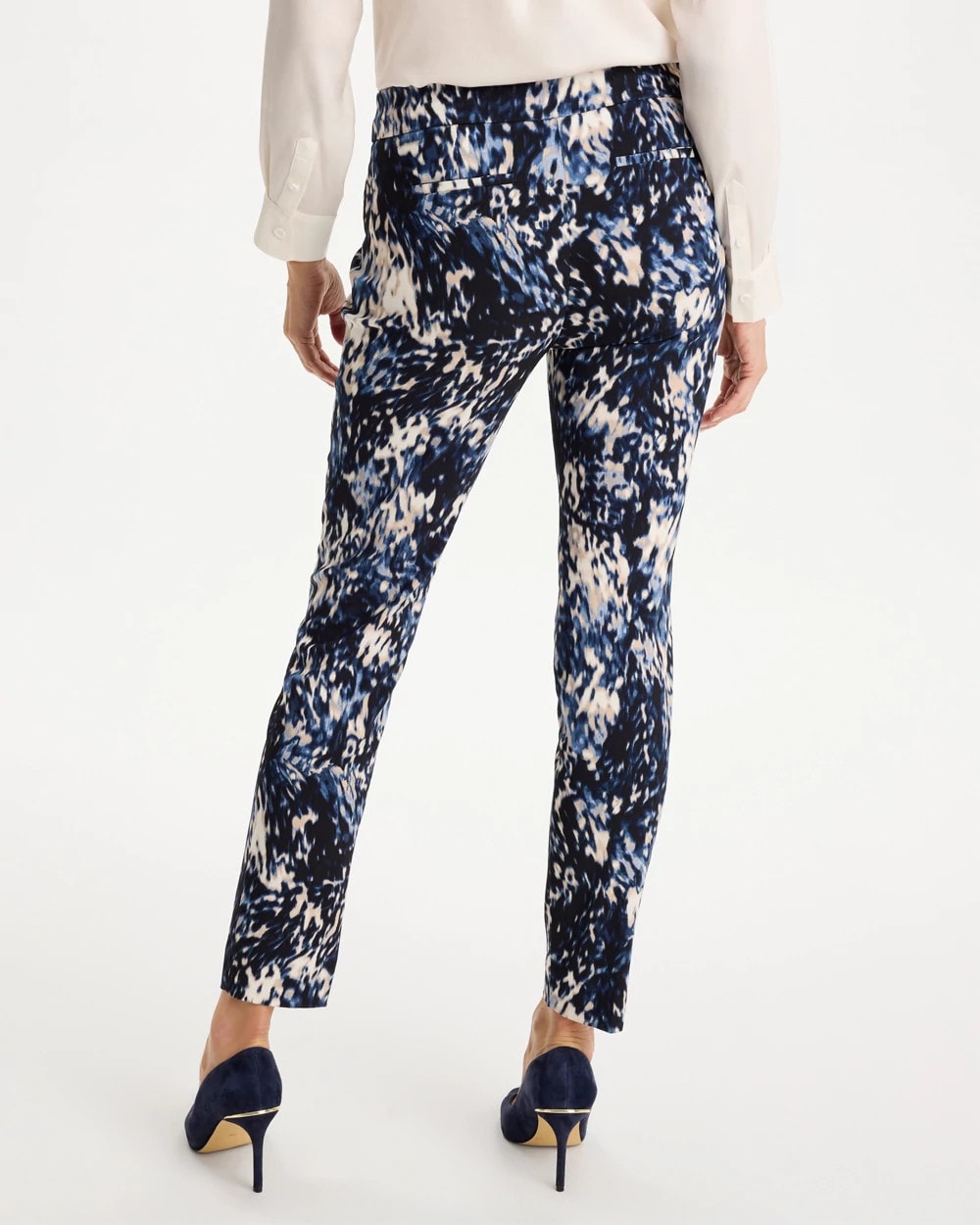 Brigitte™ Slim Swirled Pull-On Ankle Pants - US 7787