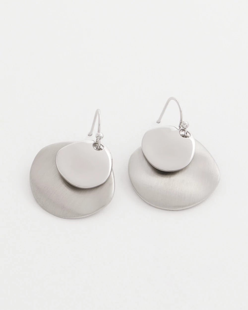 Silver Drop Earrings - US 9822