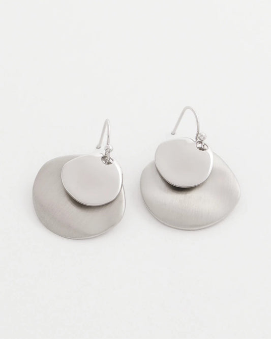 Silver Drop Earrings - US 9822