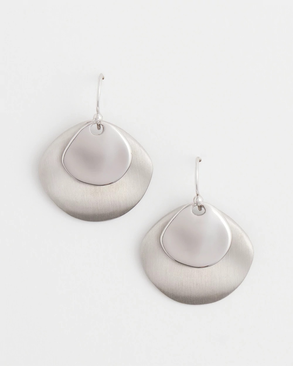 Silver Drop Earrings - US 9822