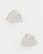 Silver Fan Clip On Earrings - US 4836