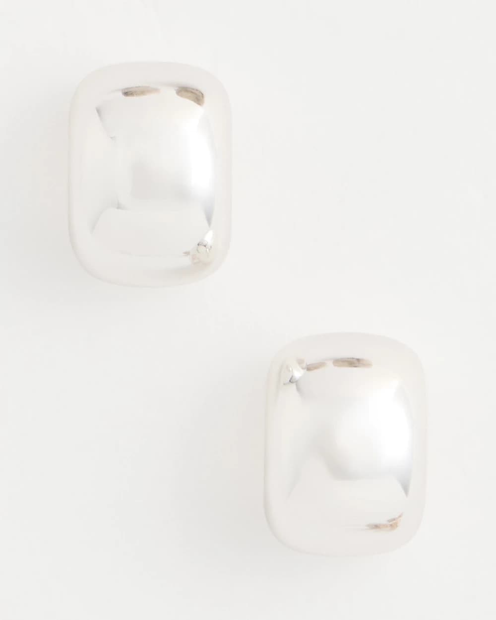 Silvertone Mini Hoop Earrings - US 8895