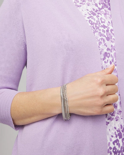 Silvertone Multistrand Bracelet - US 2446