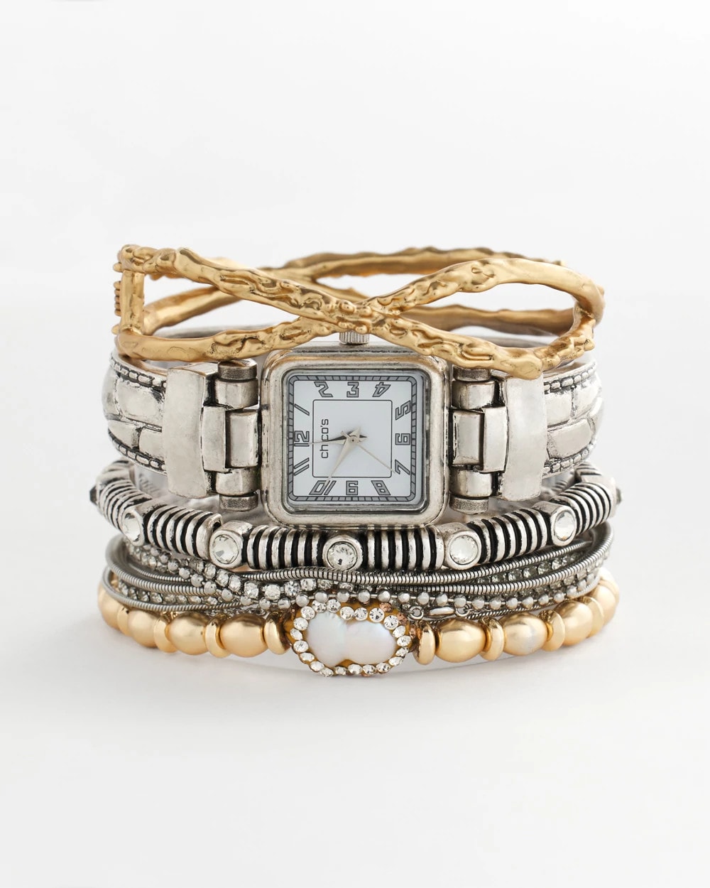 Silvertone Multistrand Bracelet - US 2446