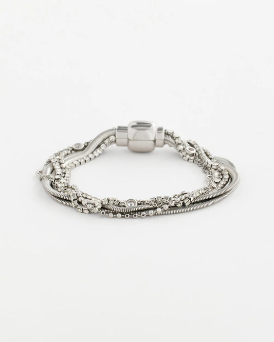 Silvertone Multistrand Bracelet - US 2446