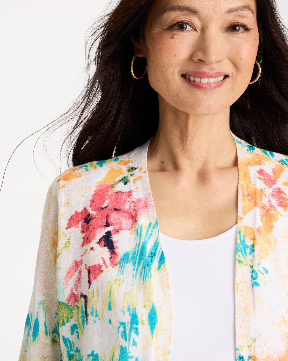 Printed Summer Romance Cardigan - US 5180