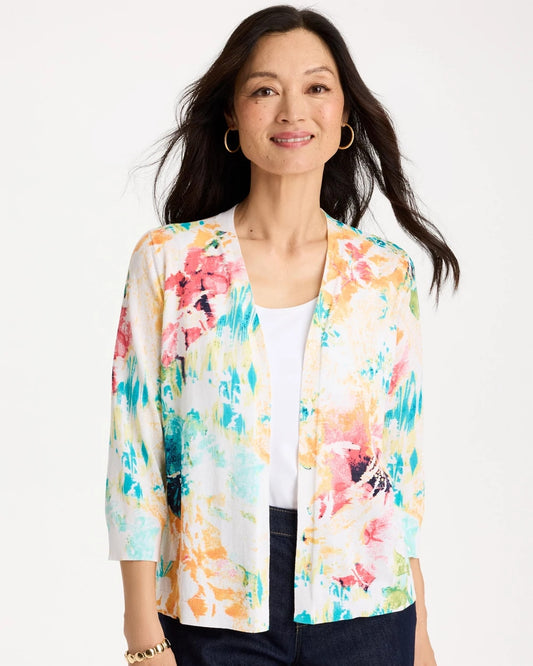 Printed Summer Romance Cardigan - US 5180