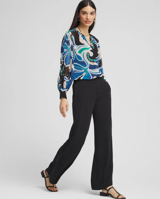 Pull-on Wide Leg Pants - US 7687
