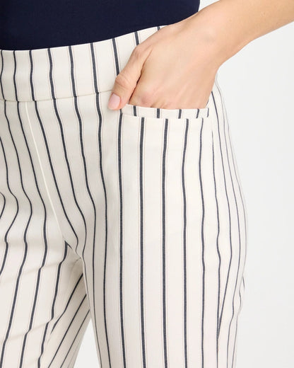 Pinstriped Brigitte™ Slim Ankle Pants - US 5158