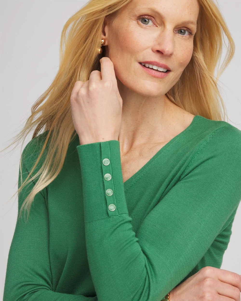 Ella V-Neck Pullover Sweater - US 4094