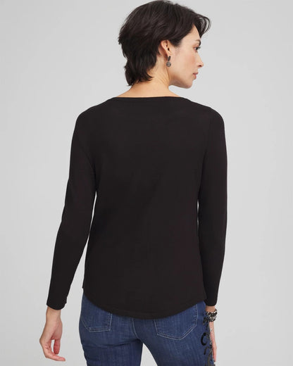 Caviar Bead Bateau Neck Sweater - US 7822