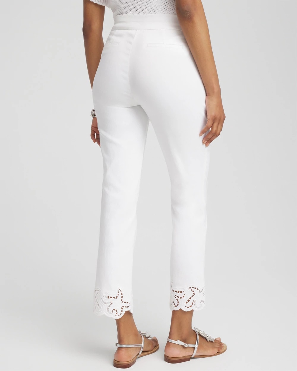 Brigitte™ Pull-On Cutwork Cropped Pants - US 8438
