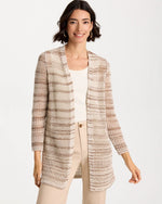 Pointelle Metallic Cardigan - US 8531