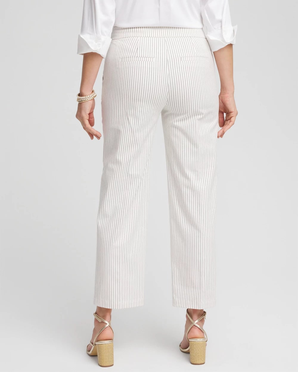 Emme Striped Sailor Straight Crops - US 3325