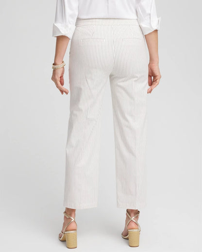 Emme Striped Sailor Straight Crops - US 3325